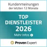ProvenExpert Top-Dienstleister 2026